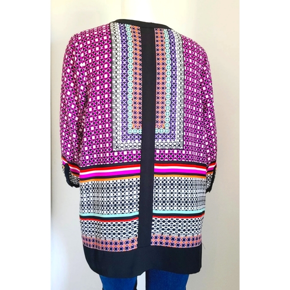 XL NYDJ Pintuck  3/4 Sleeve Blouse - Picture 3 of 11